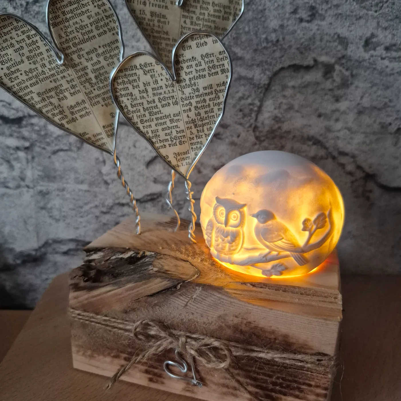 Deko aus Gießkeramik bei Heike Kreativ