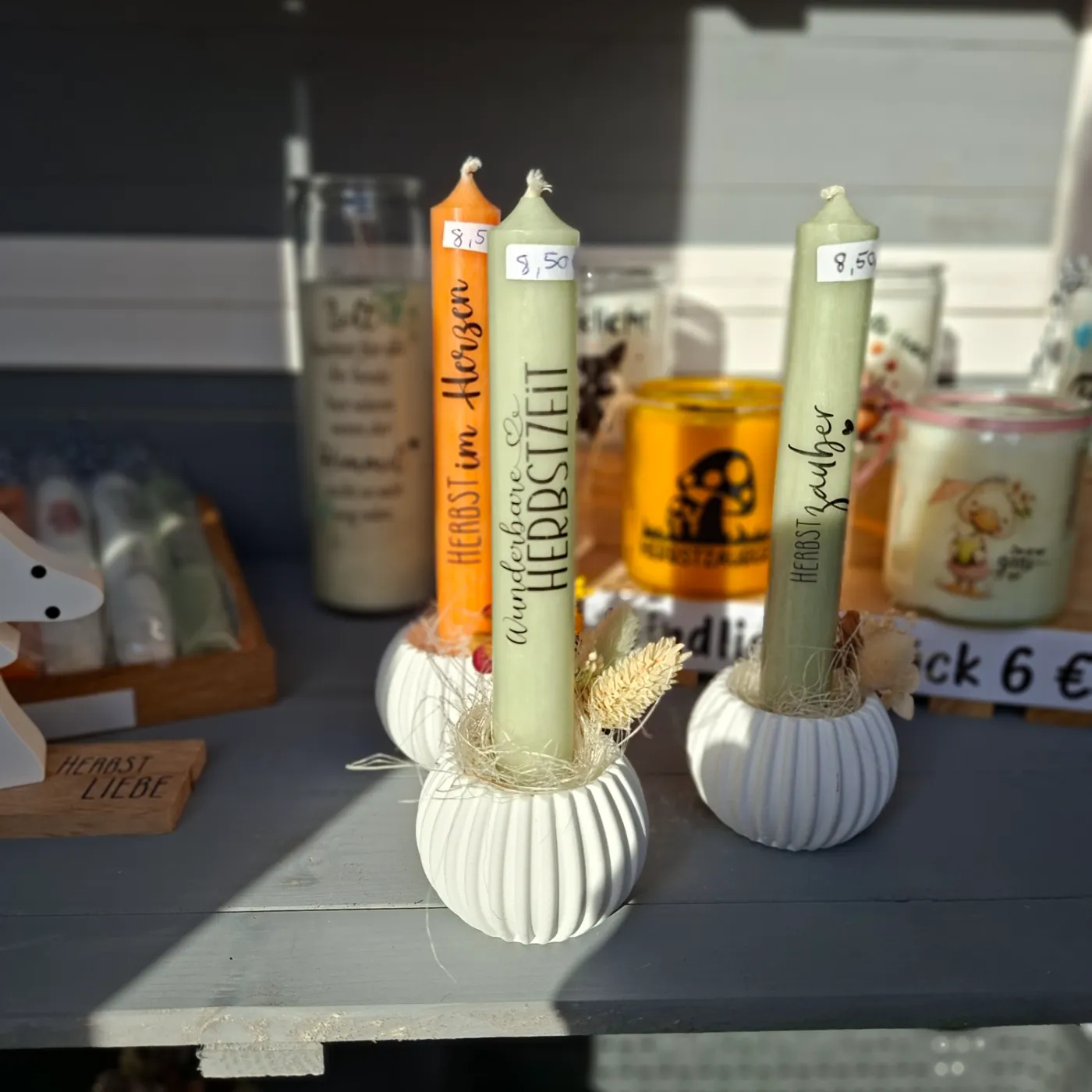 Kerzen bei Anikas.kreativum - das Häuschen für Deko- & Geschenkartikel